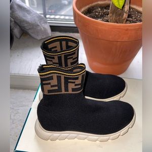 Little Kids Fendi Slip-on Sock sneakers Size 29 US size 11.5/12